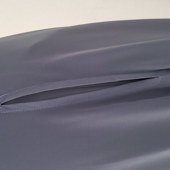 Elegant Cornflower Blue Ruffle Halter Dress Birdy Grey - Picture 7 of 9